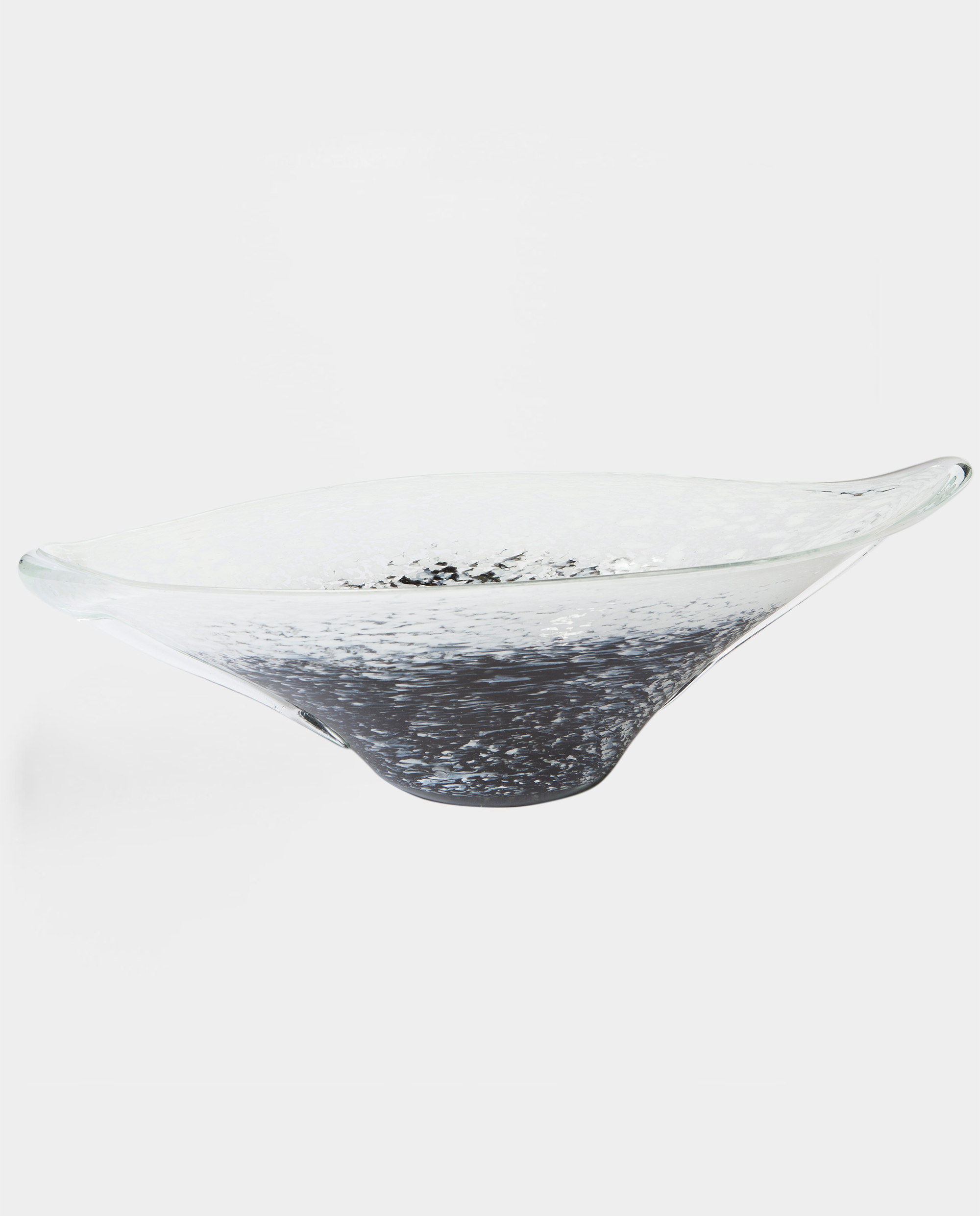 Schale Val (Welle) schwarz-weiss